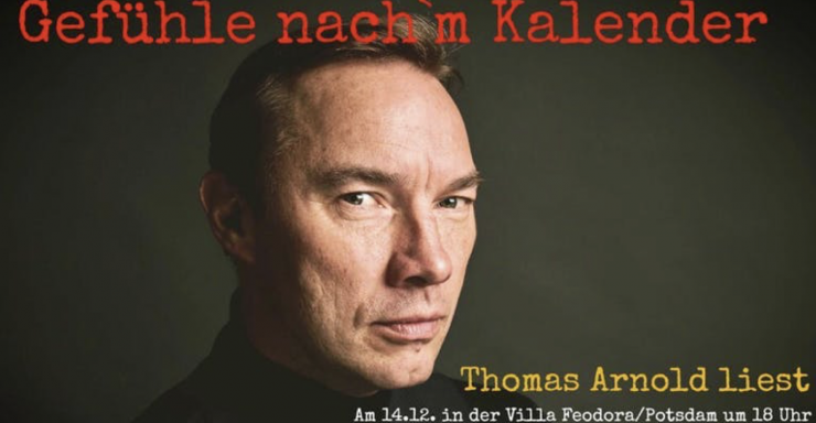 Thomas Arnold liest Weihnachtsgeschichten – von hier und anderswo am 14.12.2018 um 18:00 Uhr in der Villa Feodora/ Potsdam
