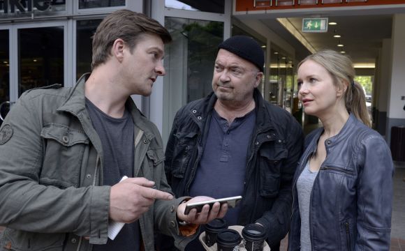 Oliver Bröcker (‚Marcel Jung‘) & Matthi Faust (‚Sebastian Klöckner‘) am 05.01.2019 um 20:15 Uhr in „Ein starkes Team – Eiskalt“ im ZDF