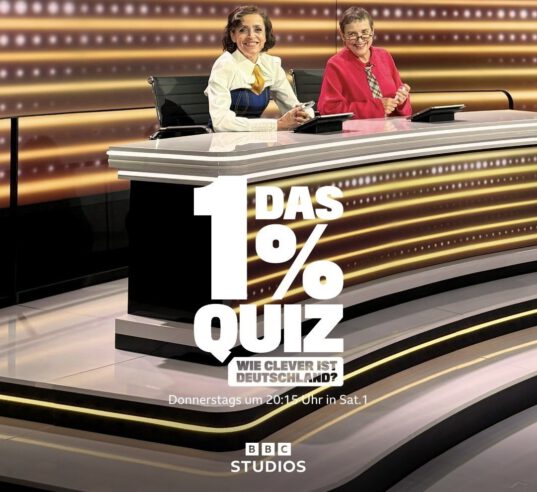 Anna Thalbach am 23.04.2026 um 20:15 Uhr in „Das 1% Quiz – Wie clever ist Deutschland?“ auf Sat.1